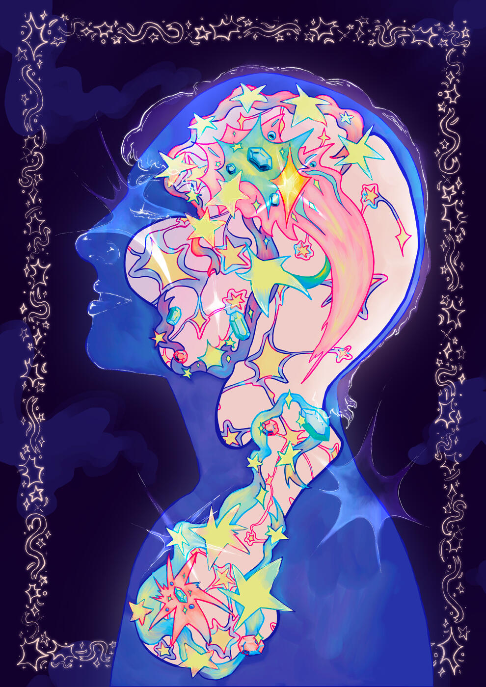 Anatomy 1 (2024) | Digital painting - 420 x 594mm